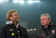 Dortmund's head coach Juergen Klopp (L)
