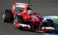 Felipe Massa of Brazil and Ferrari drives during Formula One winter testing at Circuito de Jerez on February 5, 2013 in Jerez de la Frontera, Spain.