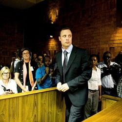 Steencamp's mother bitter as Pistorius huddles with family