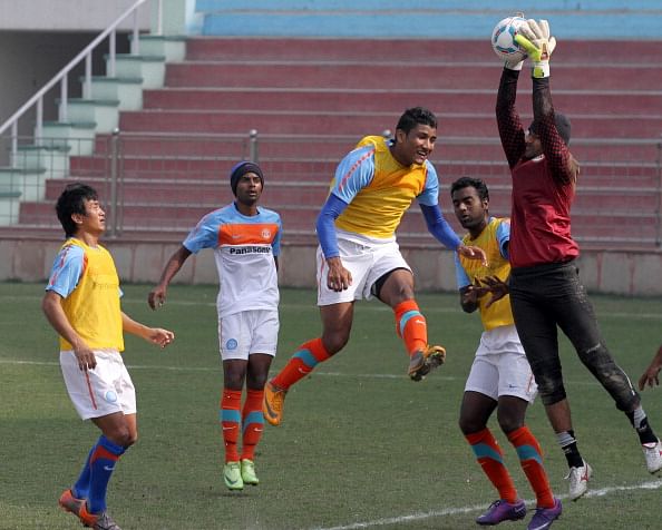 Indian team practice before exhibition match with FC Bayern Munich