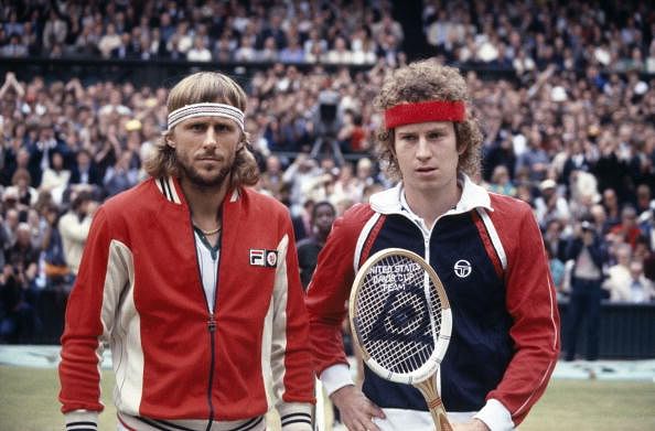 John McEnroe and Bjorn Borg 1981