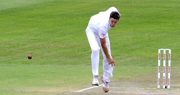 South Africa&#039;s bowler Morne Morkel deliv