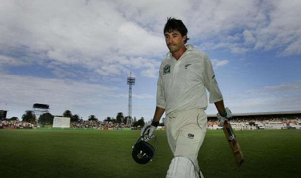 New Zealand's Stephen Fleming leaves the