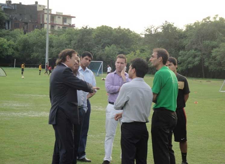 Visit by FIFA Technical Director of Development, September 2011