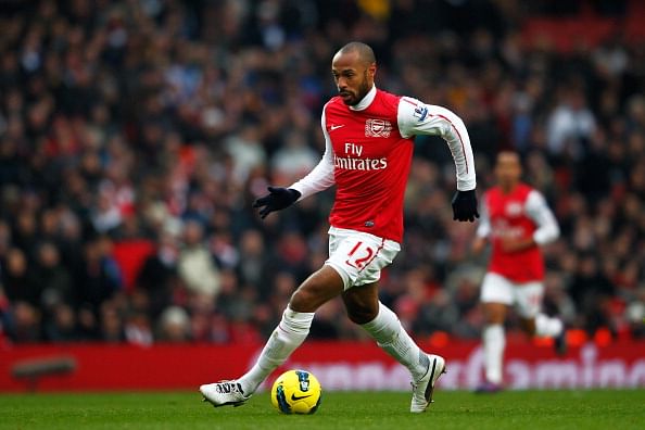 LONDON, ENGLAND - FEBRUARY 04:  Thierry Henry of Arsenal in action during the Barclays Premier League match between Arsenal and Blackburn Rovers at Emirates Stadium