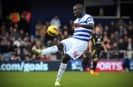 QPR's newly signed Congolese defender Christopher Samba plays on February 2, 2013