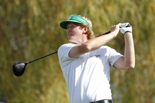 Brandt Snedeker hits his tee shot on the third hole, in Scottsdale, Arizona, on February 2, 2013