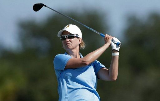 Karrie Webb of Australia during the CME Group Titleholders at the TwinEagles Club, November 18, 2012 in Naples, Florida