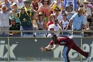 West Indies' Kieron Pollard during the one-day international against Australia at the WACA, Perth on February 3, 2013