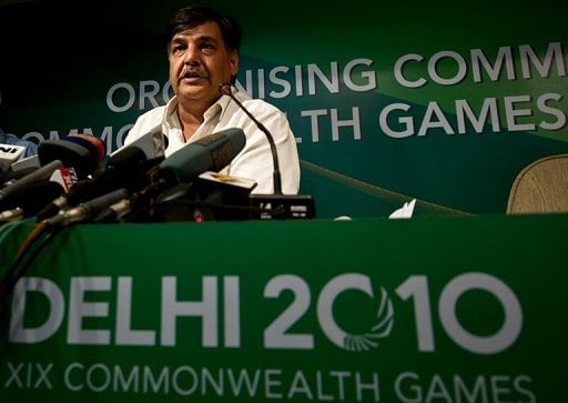 Lalit Bhanot is pictured at a press conference in New Delhi on August 5, 2010