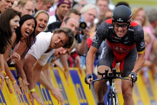 US Lance Armstrong competes on July 3, 2010