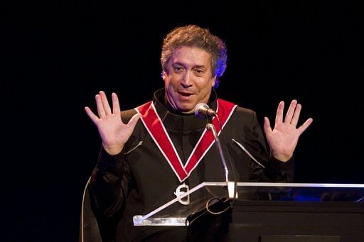 Franco Dragone is awarded an honorary degree in Antwerp, on March 29, 2012