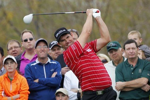 Padraig Harrington during the final round of the Waste Management Phoenix Open in Arizona on February 3, 2013