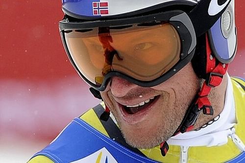 Norway's Aksel Lund Svindal at the 2013 Ski World Championships in Schladming, Austria on February 9, 2013