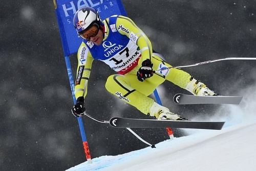 Norway's Aksel Lund Svindal during the 2013 Ski World Championships in Schladming, Austria on February 9, 2013