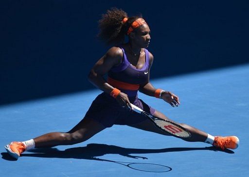 Serena Williams, pictured during the Australian Open tennis tournament in Melbourne, on January 23, 2013