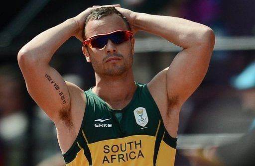 South Africa&#039;s Olympic runner Oscar Pistorius, seen here during the Paralympics on August 9, 2012