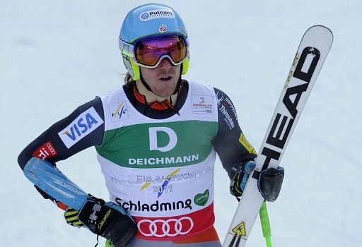 Ted Ligety at the 2013 Ski World Championships in Schladming on February 15, 2013