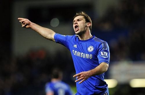 Chelsea's Branislav Ivanovic, seen in action during a match at Stamford Bridge in London, on January 9, 2013