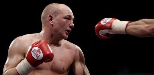 Britain&#039;s Gavin Rees is pictured on March 22, 2008 during a WBA light-welterweight title fight in Wales