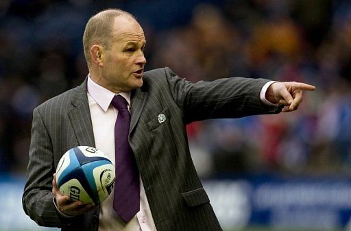 Scotland&#039;s then head coach Andy Robinson pictured at Murrayfield Stadium in Edinburgh on February 4, 2012