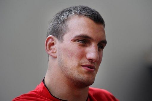 Wales&#039; captain Sam Warburton is interviewed in Auckland on October 13, 2011