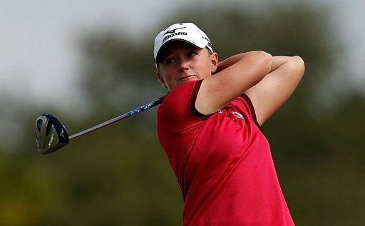 World number three Stacy Lewis, pictured in action on November 16, 2012
