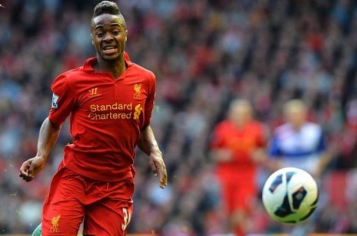 Liverpool&#039;s  Raheem Sterling pictured during his team&#039;s Premier League match against Reading on October 20, 2012