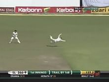Video: Kane Williamson catches like a goalkeeper!