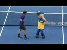 Video: Roger Federer and Tsonga dancing in Sao Paulo