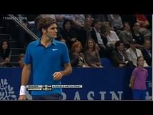 Video: Federer conducts an orchestra during his match