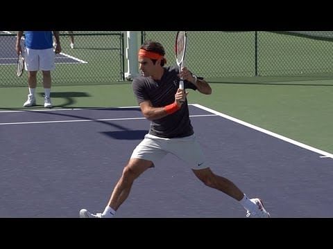 Video: Roger Federer in Super Slow Motion - Forehand, Backhand and Serve