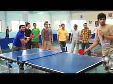 Video: Shahid Afridi beating the bat while playing table tennis