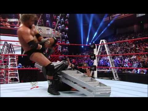 Video: Triple H uses a ladder for figure 4