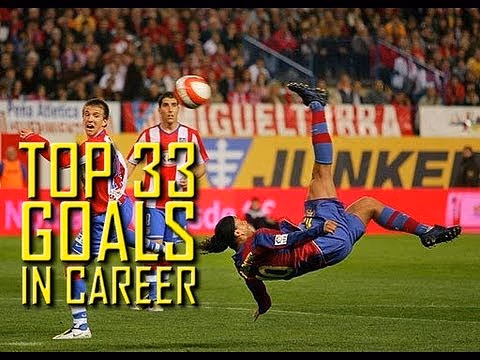 Video: Top 33 goals from Ronaldinho's career