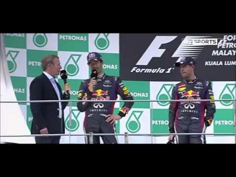 Video: F1 2013 - Malaysian GP - Podium Conference