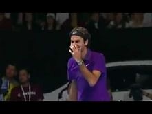 Video: Roger Federer at his funniest best