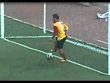 Video: Defender tackles own goalkeeper to let in hilarious goal