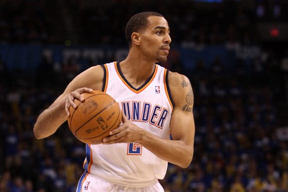 Thabo Sefolosha #2 of the Oklahoma City Thunder.