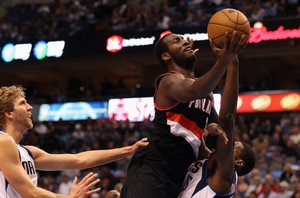 J.J. Hickson #21 of the Portland Trail Blazers.