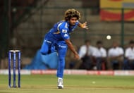 Lasith Malinga of Mumbai Indians bowls d