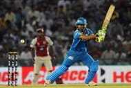 Pune Warriors batsman Mithun Manhas play