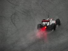 Button sets pace on second day of testing