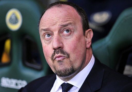 Rafael Benitez at Chelsea&#039;s game against Norwich City in Norwich on December 26, 2012