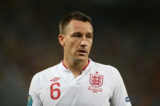 English defender John Terry during the Euro 2012 football championships match England vs Ukraine on June 19, 2012