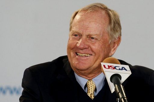 Jack Nicklaus speaks to the media at The Olympic Club on June 13, 2012 in San Francisco, California