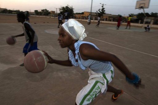 Fatoumata plays basketball at the former 