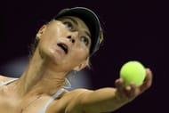 Maria Sharapova, seen in action during a match at WTA Qatar Open, in Doha, on February 16, 2013