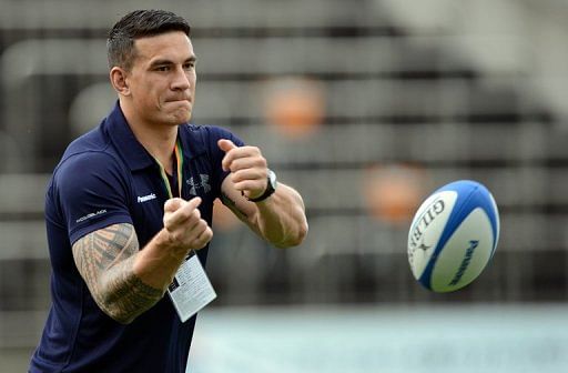 Sonny Bill Williams, pictured on September 1, 2012, is set to return to rugby league action after a spell in rugby union