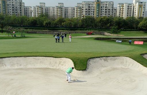 The Greg Norman-designed par-72 Jaypee Greens in Greater Noida, on the outskirts of New Delhi, on March 13, 2013